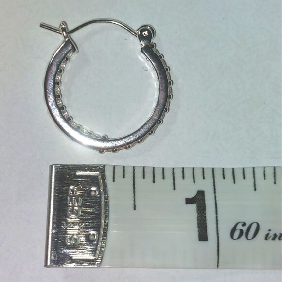 Crystal Haze Women's Rare Limited Edition Mini Serena Hoop Earrings Silver NWT - Picture 10 of 10